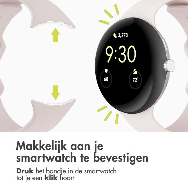 imoshion Siliconen bandje Google Pixel Watch 3 - 45 mm - Maat L - Roze