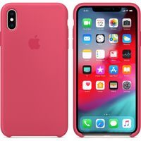 Apple Silicone Backcover iPhone Xs Max - Hibiscus