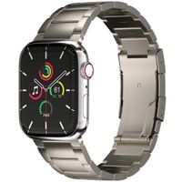 Accezz Mat Titanium bandje Apple Watch Series 1 t/m 9 / SE (38/40/41 mm) | Series 10 / 11 (42 mm) - Titanium