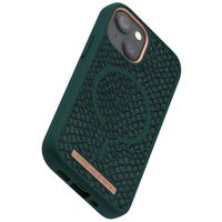 Njorð Collections Salmon Leather MagSafe Case iPhone 13 Mini - Dark Green