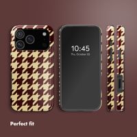 Selencia Vivid Back Cover with MagSafe Apple iPhone 17 Pro - Pied-de-Poule