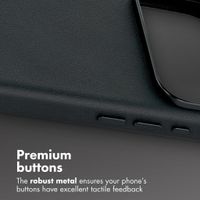Accezz Leather Case with MagSafe Apple iPhone 18 Pro / 17 Pro - Onyx Black