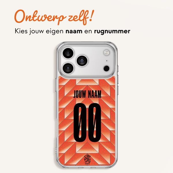 Ontwerp je eigen Nederlands Elftal Clear Backcover Apple iPhone 17 Pro - Nederlands Elftal '88