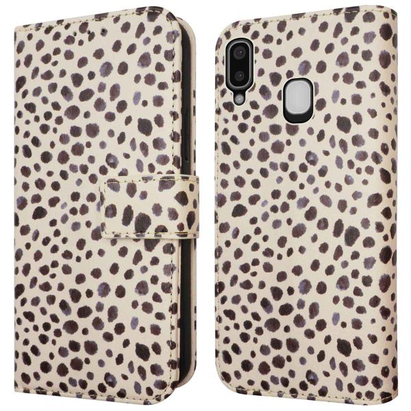 imoshion Design Bookcase Samsung Galaxy A20e - Black And White Dots