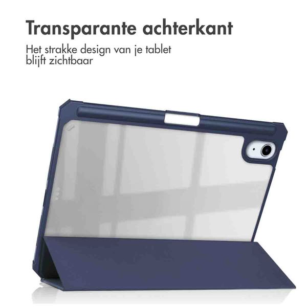 imoshion Trifold Hardcase Bookcase Apple iPad Mini 7 (2024) / iPad Mini 6 (2021) - Donkerblauw