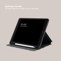 Selencia Vivid tablethoes Apple iPad 9 (2021) 10.2 inch / iPad 8 (2020) 10.2 inch / iPad 7 (2019) 10.2 inch - Art Wave Black