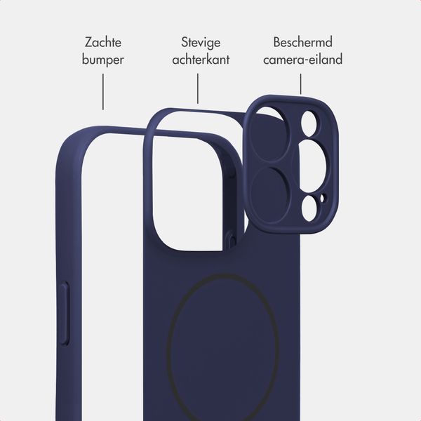 Accezz Grip Backcover met MagSafe Apple iPhone 15 Pro - Donkerblauw