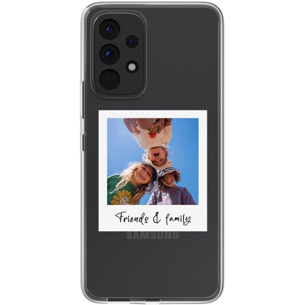 Gepersonaliseerd hoesje met polaroid Samsung Galaxy A53 - Transparant