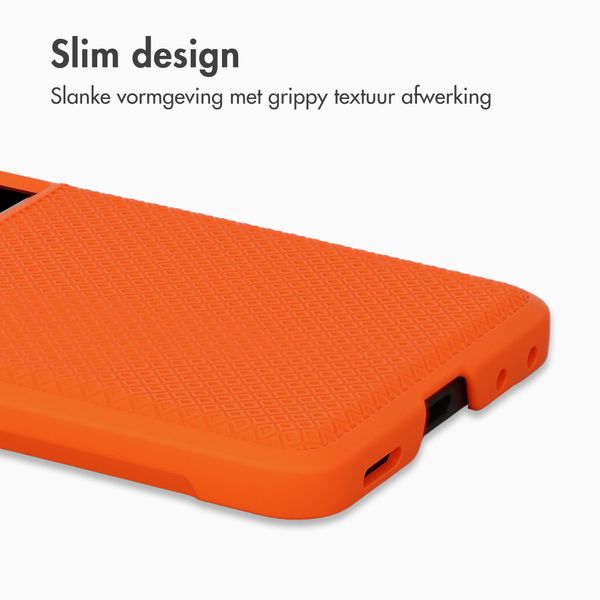 Accezz Grid Backcover Samsung Galaxy Z Flip 8 - Oranje