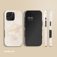 Selencia Vivid Back Cover with MagSafe Apple iPhone 16 Pro - Golden Beige Marble