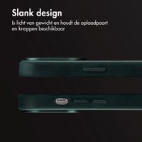 Accezz Vintage Leather Magsafe Backcover Apple iPhone 14 Pro - Smokey Green