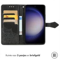 imoshion Mandala Bookcase Samsung Galaxy S23 FE - Zwart