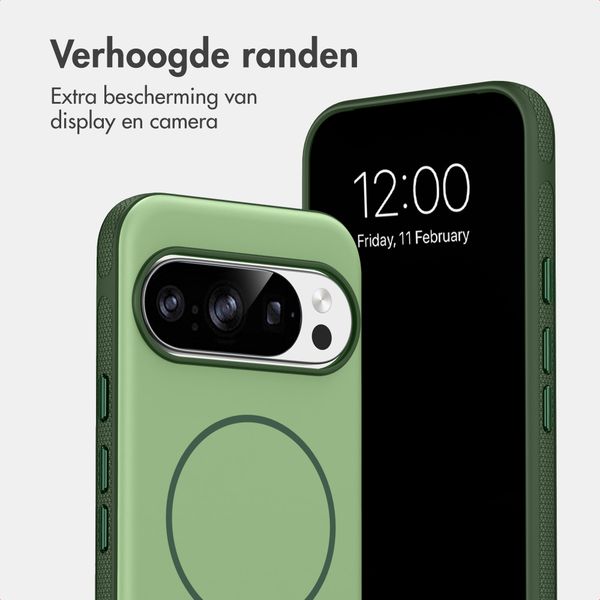 imoshion Color Backcover met Thin MagSafe Ring Google Pixel 11 / 11 Pro / 10 / 10 Pro - Donkergroen