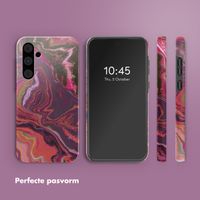 Selencia Vivid Tough Backcover Samsung Galaxy A55 - Marble Purple