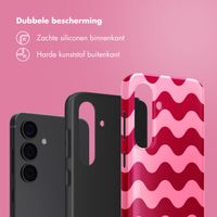 Selencia Vivid Tough Backcover Samsung Galaxy S24 - Wave Vibes Lipstick