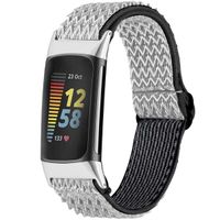 imoshion Elastisch nylonbandje Fitbit Charge 5 - Wit