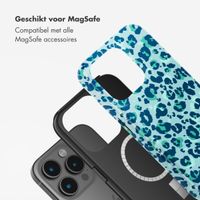 Selencia Vivid Tough Backcover met MagSafe Apple iPhone 15 Pro - Wild Spots Light Blue