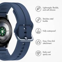 imoshion Silicone strap Samsung Galaxy Watch 4 / 5 / 6 / 7 / FE (20 mm) - Dark Blue