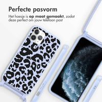 imoshion Siliconen design hoesje met koord Apple iPhone 11 Pro - Animal Lila