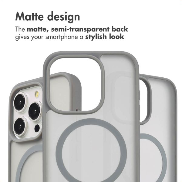 imoshion Colour Guard Back Cover with MagSafe Apple iPhone 15 Pro - Grey