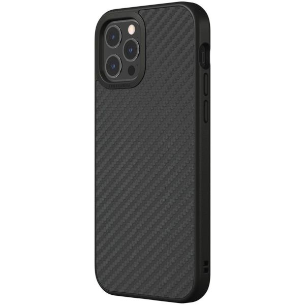 RhinoShield SolidSuit Backcover iPhone 12 (Pro) - Carbon Fiber Black