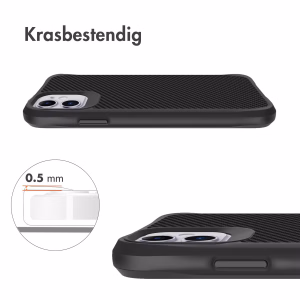 imoshion Rugged Hybrid Carbon Case Apple iPhone 11 - Black