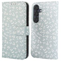 imoshion Design Bookcase Samsung Galaxy S25 - Smoke Green Flowers