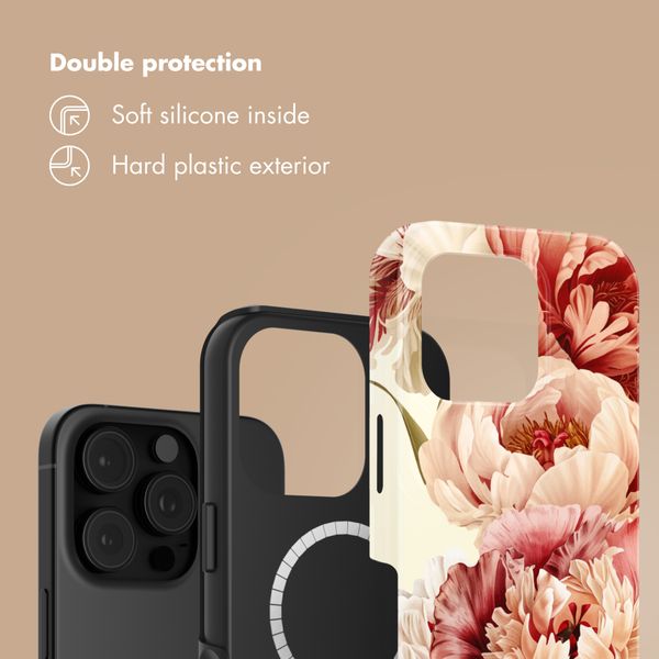 Selencia Vivid Back Cover with MagSafe Apple iPhone 16 Pro - Vintage Peony