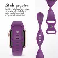 imoshion Siliconen⁺ bandje Apple Watch Series 1 t/m 11 / SE / Ultra (44/45/46/49 mm) - Maat M/L - Purple