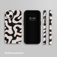 Selencia Vivid Tough Backcover iPhone 14 - Art Wave Black