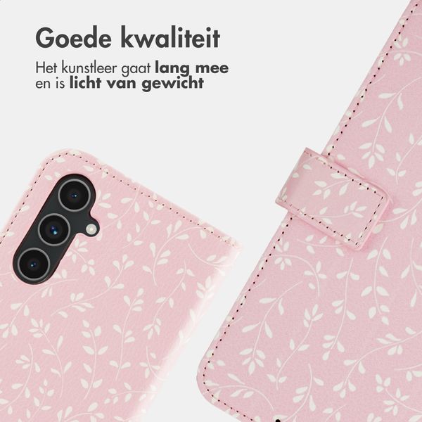 imoshion Design Bookcase Samsung Galaxy A54 (5G) - Pink Bazaar Flowers