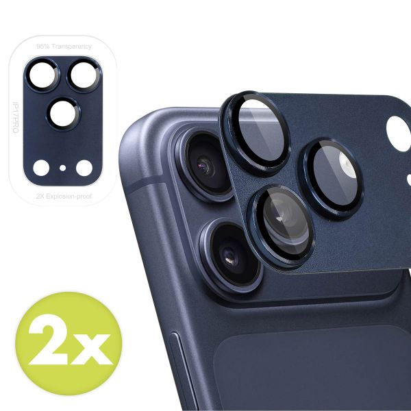 imoshion Camera Protector Glas 2 Pack Apple iPhone 17 Pro - Deep Blue
