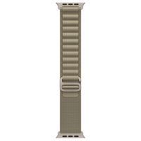 Apple Alpine Loop Band Apple Watch Series 1 t/m 10 / SE / Ultra (2) (44/45/46/49 mm) - Maat M - Olive