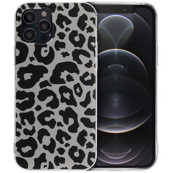 imoshion Design hoesje Apple iPhone 12 (Pro) - Leopard Transparent