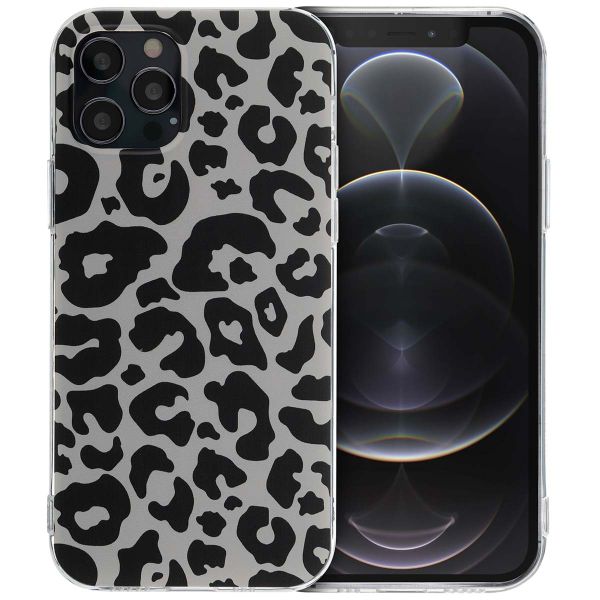 imoshion Design hoesje iPhone 12 (Pro) - Leopard Transparent