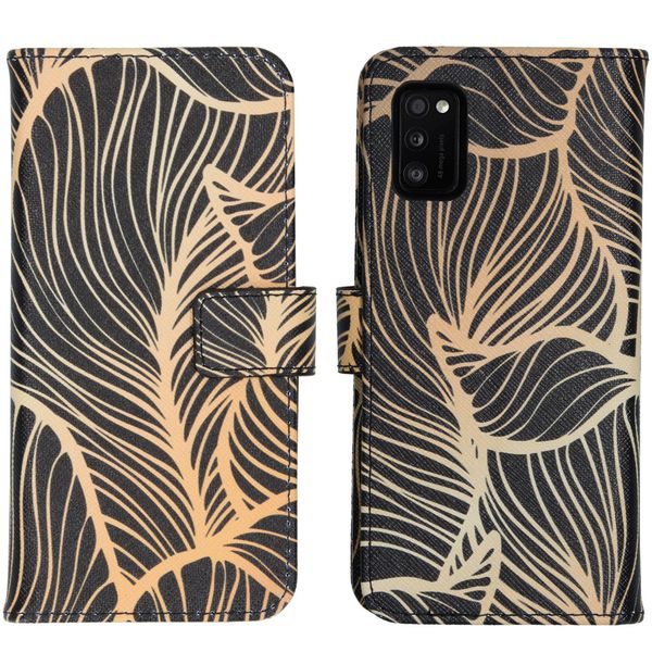 imoshion Design Softcase Bookcase Samsung Galaxy A41 - Golden Leaves