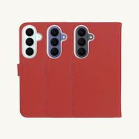 Selencia Genuine Leather Book Case Samsung Galaxy S26 FE - Red