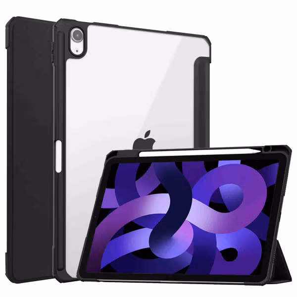 imoshion Trifold Hardcase Bookcase Apple iPad Air 11 inch (2025) M3 / (2024) M2 / Air 5 (2022) / Air 4 (2020) - Zwart