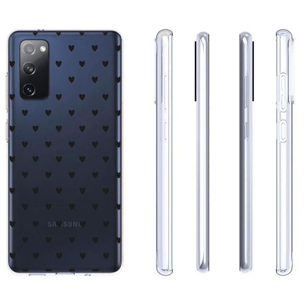 imoshion Design hoesje Samsung Galaxy S20 FE - Hartjes - Zwart