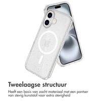 imoshion Sparkle Backcover met MagSafe Apple iPhone 16 - Glitter Transparant