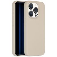 Accezz Liquid Silicone Back Cover Apple iPhone 15 Pro - Stone