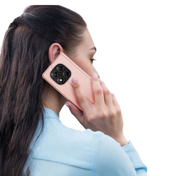 Dux Ducis Slim Softcase Bookcase Xiaomi Redmi Note 14 Pro (4G) - Rosé Goud