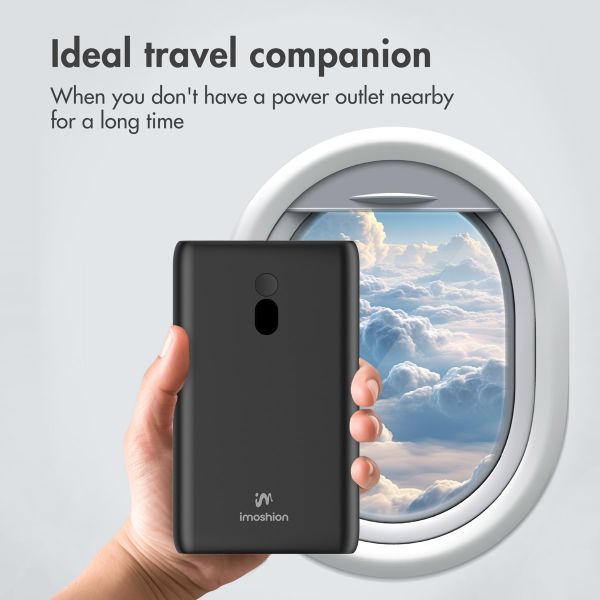 imoshion Powerbank 20,000 mAh - Quick Charge and Power Delivery - 100W - Black