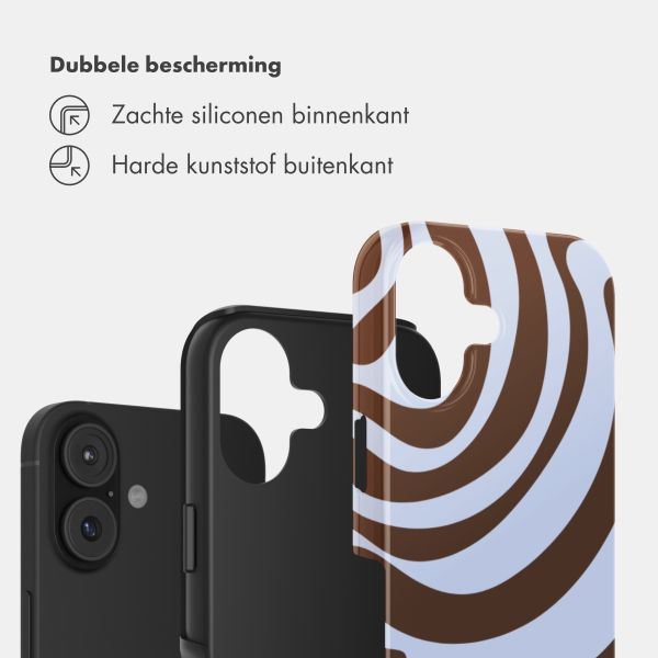 Selencia Vivid Backcover Apple iPhone 17 - Dream Swirl Chocolate