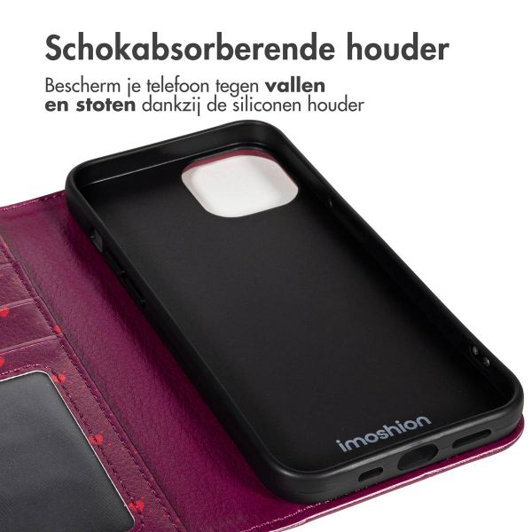 imoshion Design Bookcase Apple iPhone 15 - Crush Check Coral Dust