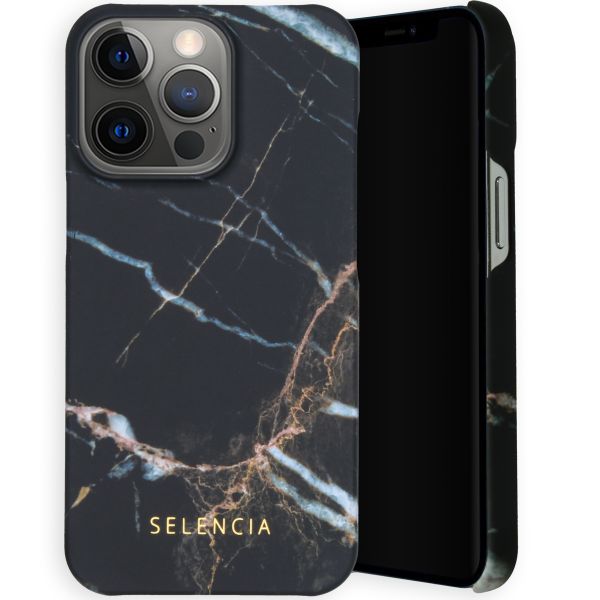 Selencia Maya Fashion Backcover iPhone 13 Pro - Marble Black