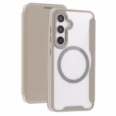 imoshion Transparante Bookcase met MagSafe Samsung Galaxy S25 / S24 - Beige