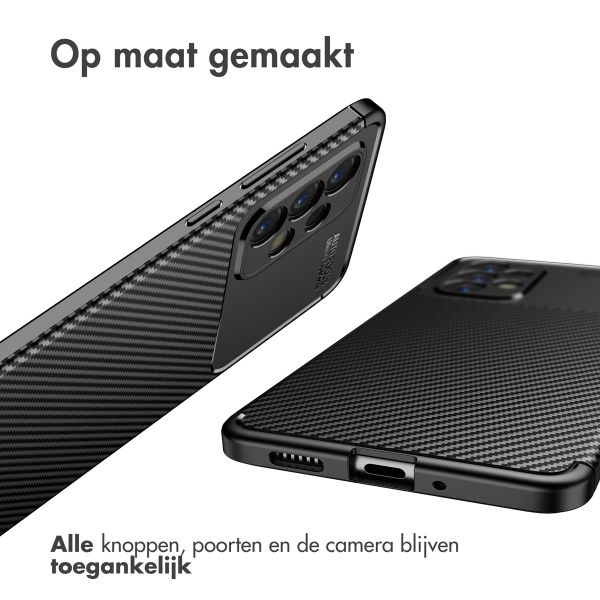 imoshion Carbon Softcase Backcover Samsung Galaxy A33 - Zwart