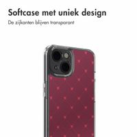 imoshion Design hoesje Apple iPhone 14 - Crush Check Coral Dust