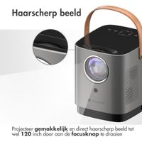 imoshion Mini projector - Mini beamer WiFi - 3400 lumen - Grijs